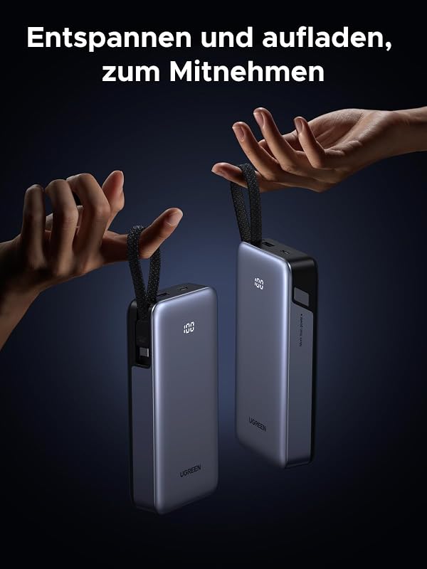 Nexode Power Bank 20000mAh 45W mit integriertem USB-C Kabel — Foto 6 von 8