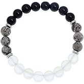 BXDA Healing Natural Stones Beaded Stretch Bracelets for Women, Handmade Stackable Stretch Bracelet Holiday Snmmer Jewelry Gift.