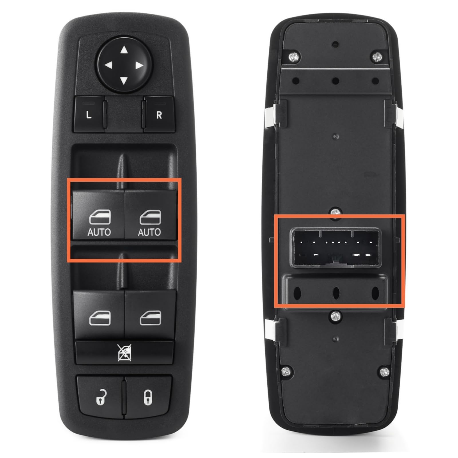 Photo 1 of 11 Pins,2 Auto Power Window Switch for 2013-2019 Dodge Journey | 2013-2014 Dodge Charger | 2012-2014 Chrysle 300,Driver Side Master Front Left Window Door Lock Control Button 68139805AA 68139805AB