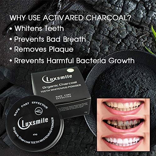 Mr. Black Pro Teeth Whitening Kit, 7 PCS, Activated Charcoal, 100% Natural, Gently Removes Stubborn Stains from Tobacco, Wine, Coffee for Longer Lasting Results - Image 5