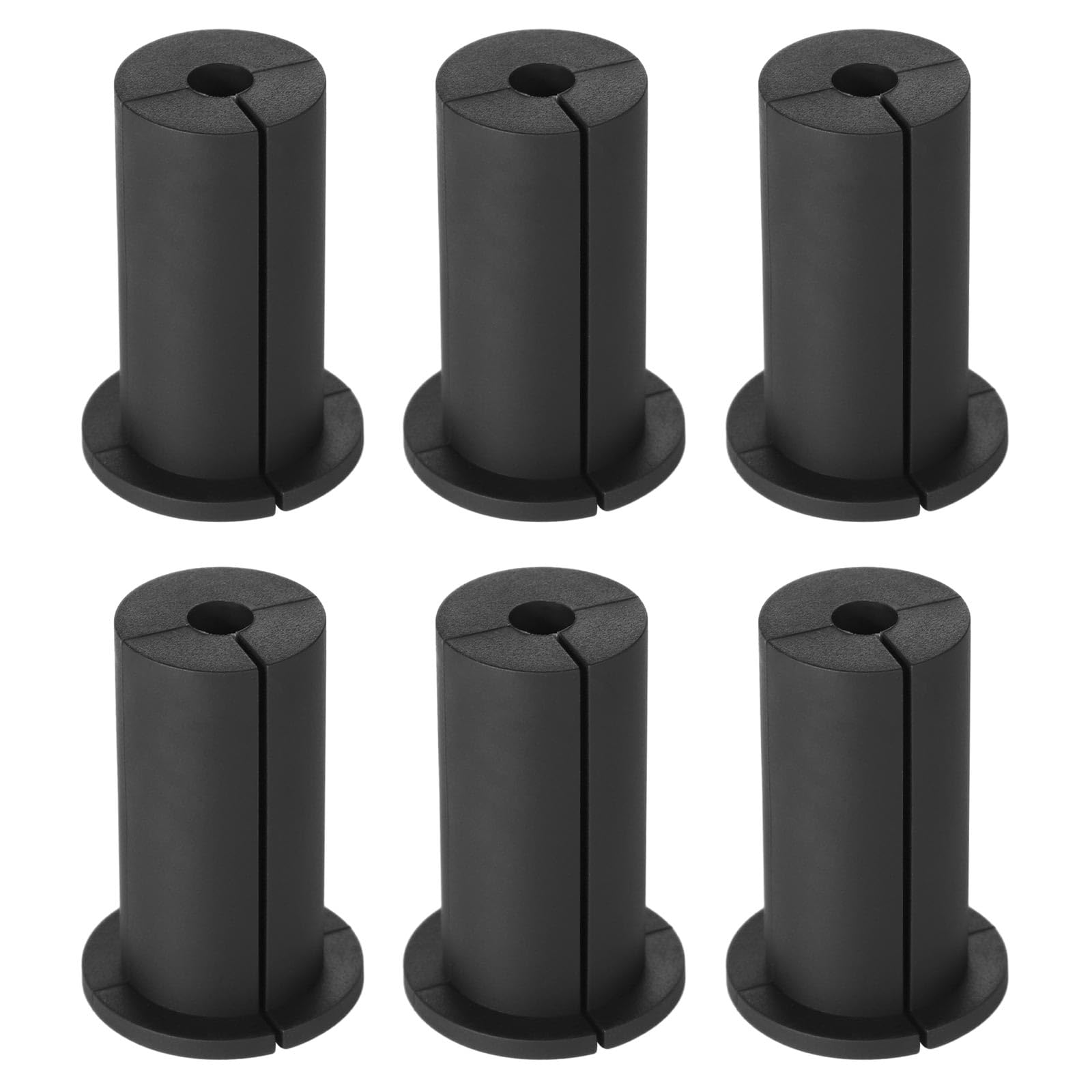 Photo 1 of 6pcs Cable Routing Kit for Starlink, Silicone Cable Pass Through Bushings for 1 Inch Wall Hole Cable Wall Wire Cord Grommet Cable Mounting Accessories for Starlink Ethernet Cable(Black)