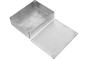 Toyvian Aluminum Guitar Pedal Enclosure 1590Bb Metal Project Box 120X95X35Mm Stomp Box Case for DIY Effect