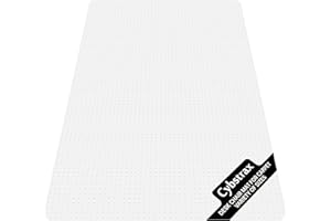 Cybstrax Office Chair Mat for Carpet Floor, 0.1" Thick 72" x 46" Heavy Duty Chair Mats for Low Pile Carpet, Under Desk Protector Carpeted Floors Mat for Work (Transparent, Rectangular)