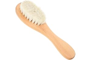 Levemolo Boar Bristle Laundry Brush for Stains on Clothes, Soft Fabric Scrub Brush for Delicate Knits, Cotton