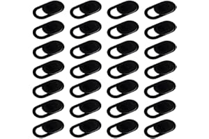 Eyech 50Pcs Camera Cover Slider, Webcam Cover Slim 0.027 inch for MacBook Pro/iMac/Laptop/PC/iPad Pro (Black)