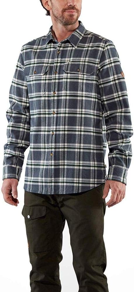 Fj/&auml;llr/&auml;ven /&Ouml;vik Heavy Flannel Shirt M Camicia Uomo