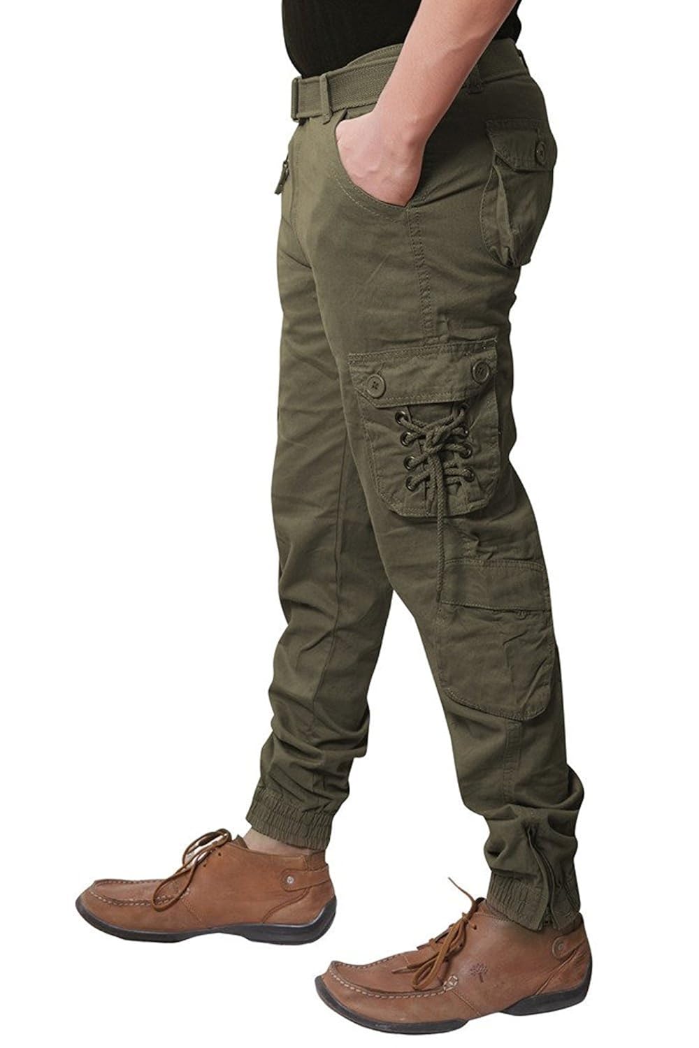 oyshome men's six pocket dori style cargo pants with beth trousers
