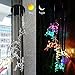 JETSUN Wind Chimes, Waterproof Solar Powered LED Color-Changing Wind Bell for Home/Party/Yard/Garden Décor -Christmas Deer