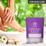 AROMATIKA Epsom Bath Salt Lavender 3x1000g Magnesium Sulphate Natural Relaxation view 4