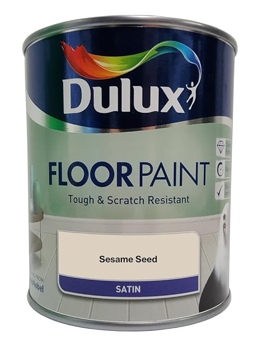 Dulux Retail Floor Paint Satin SESAME SEED 750ml Amazon.co.uk DIY & Tools