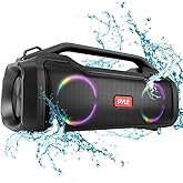 Pyle | Bluetooth Speaker | with HD Sound, Portable Wireless, IPX5 Waterproof, Up to 20H Playtime, TWS Pairing, BT5.3, for Home/Party/Outdoor/Beach, Electronic Gadgets, Birthday Gift