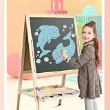 Dripex Kid’s Wooden Art Easel Double-Sided Magnetic Board 81–146 cm view 7
