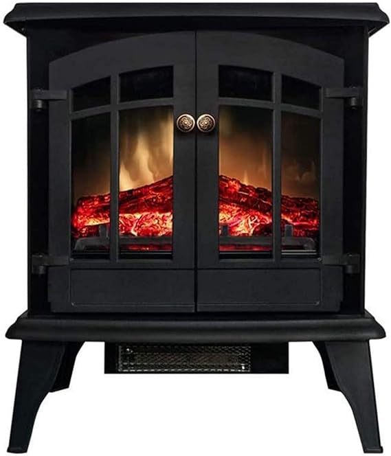 XHCP Calentador de Chimenea eléctrico de 1800 W con Efecto de Llama