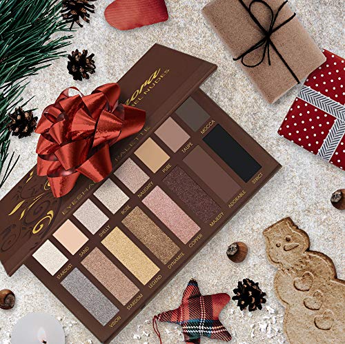 Best Pro Eyeshadow Palette Makeup - Matte Shimmer 16 Colors - Highly Pigmented - Professional Nudes Warm Natural Bronze Neutral Smoky Cosmetic Eye Shadows