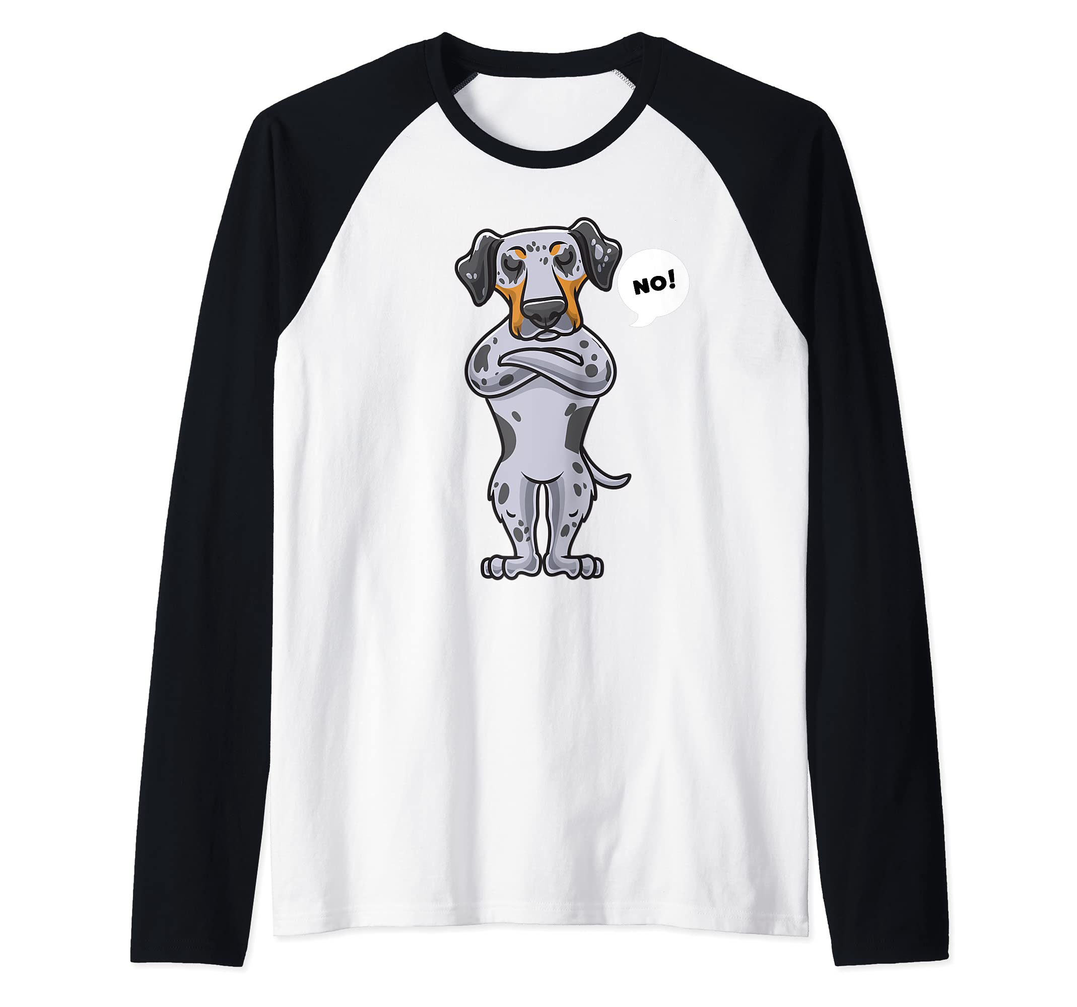 Stubborn Catahoula Leopard Dog Dog funny Raglan Baseball Tee
