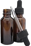 DropperStop 1oz Amber Glass Dropper Bottles