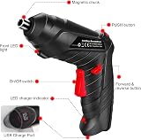 MQUPIN 49 in 1 Electric Drill Screwdriver Cordless Set with LED Light view 8