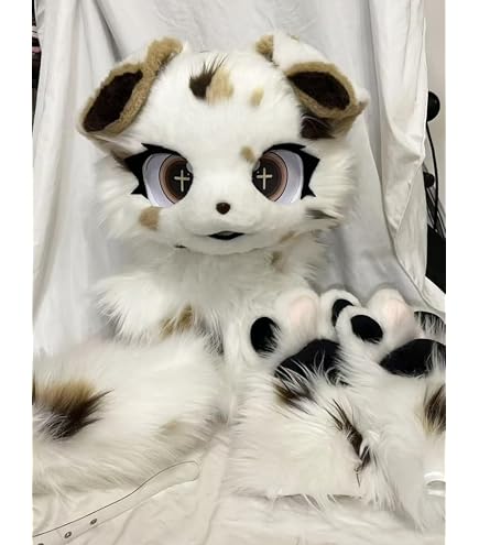 Amazon.com: FurryMascot New Black Labrador Husky Fursuit Fullsuit