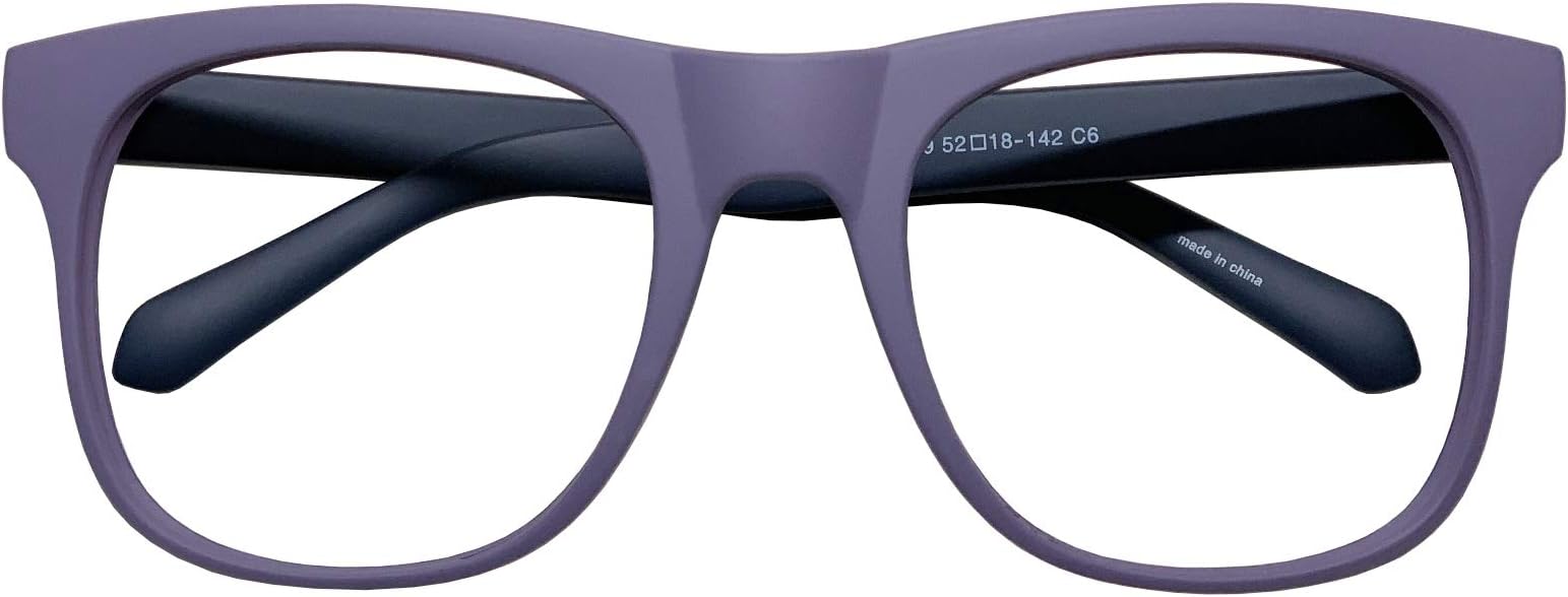 Big Square Horn Rim Eyeglasses Nerd Spectacles Clear Lens Classic Geek Glasses