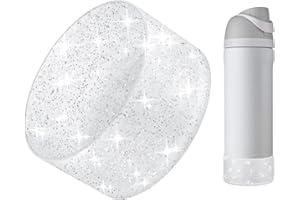 BKBY Protective Glitter Silicone Boot Compatible with Owala 24oz 32oz 40oz, Bling Cup Sleeve Bottom Bumper Cover Compatible with Owala FreeSip, Twist, or Flip Stainless Steel Water Bottles