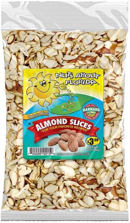 Nuts About Florida, Almonds Sliced, 6 Ounce
