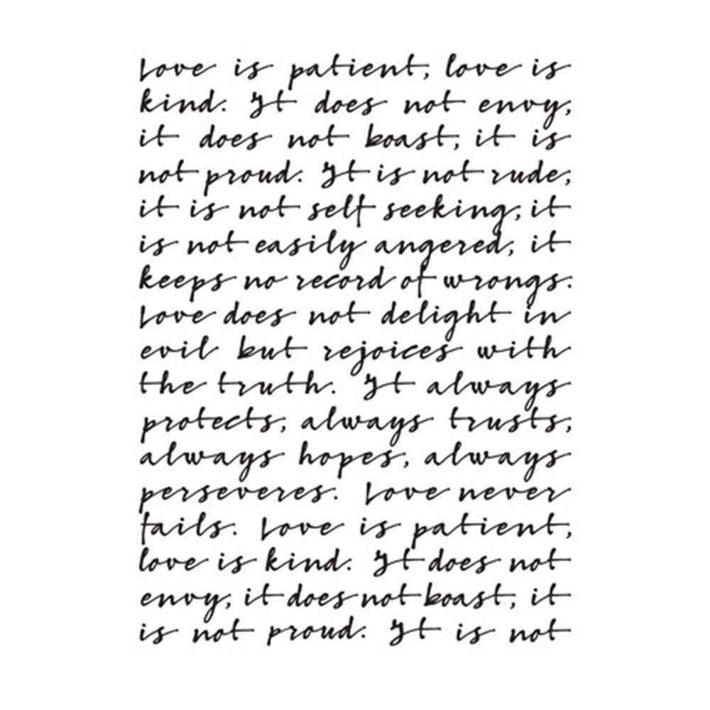 Darice 30008375 Party Supplies Embossing Folder Script BKGRND 4.25X5.75, Clear/White, 14.5 x 10.5 x 0.5 cm