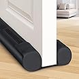 BlissTrends Door Draft Stopper Covers Gaps up to 2.36", Draft Stopper for Bottom of Door Soundproof, Windproof, Dustproof, Block Light, Insect Resistant, Under Door Draft Stopper 36 Inch (Black)