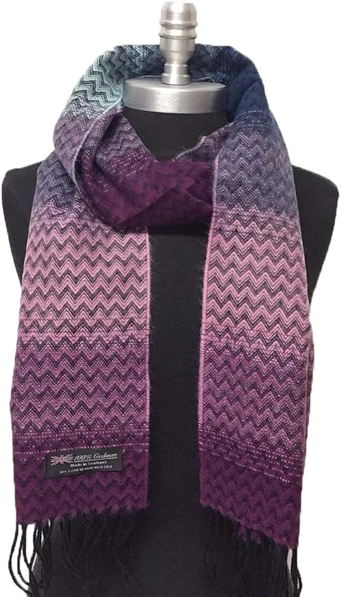 blue and purple scarf