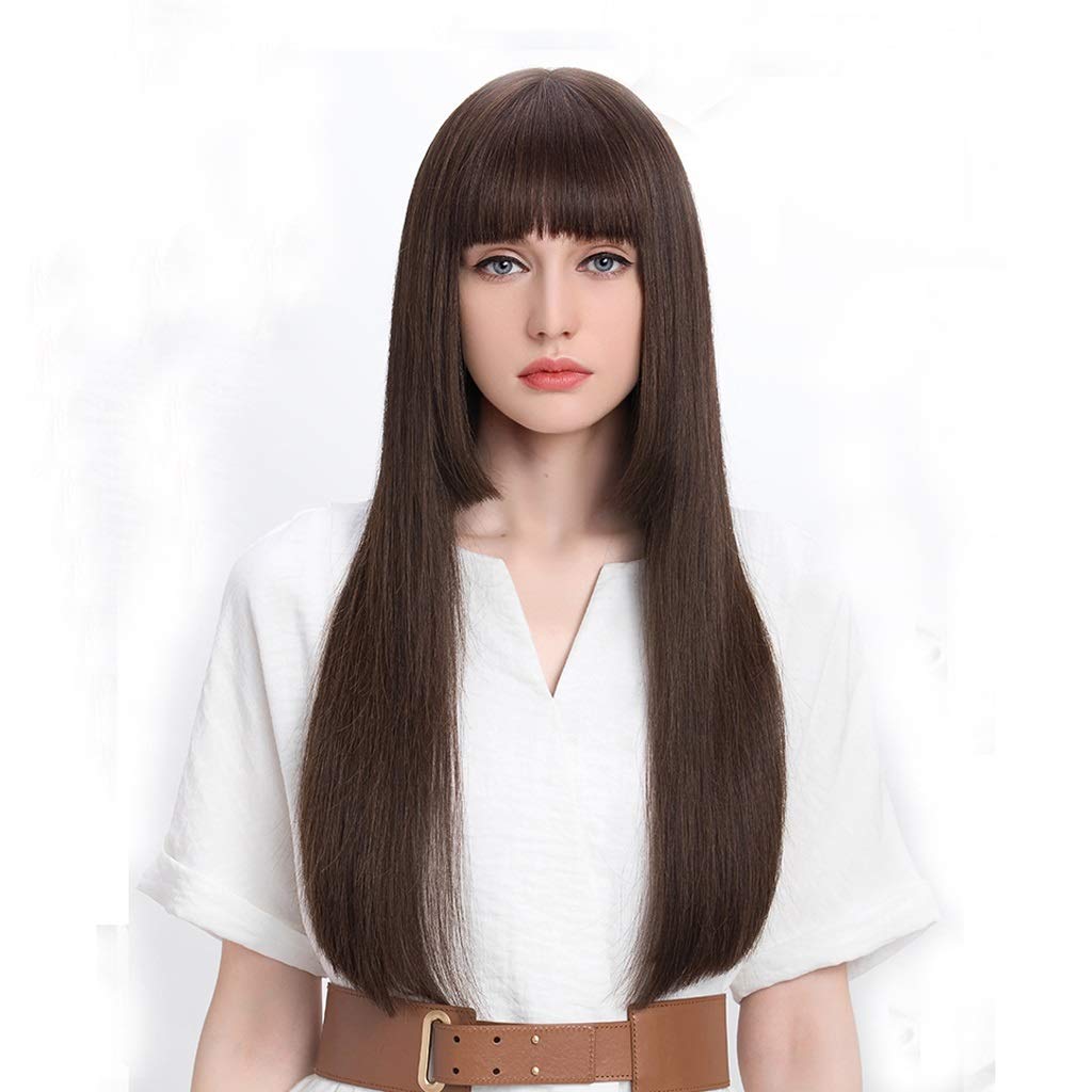 Amazon Com Wig Female Long Straight Hair Qi Liu Jiji Hair Style