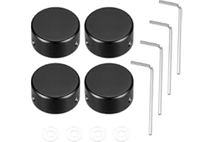 4 Pcs Guitar Pedal Button Caps,Guitar Effect Pedal Footswitch Toppers,Guitar Effect Foot Nail Cap,Aluminium Pedal Protection 