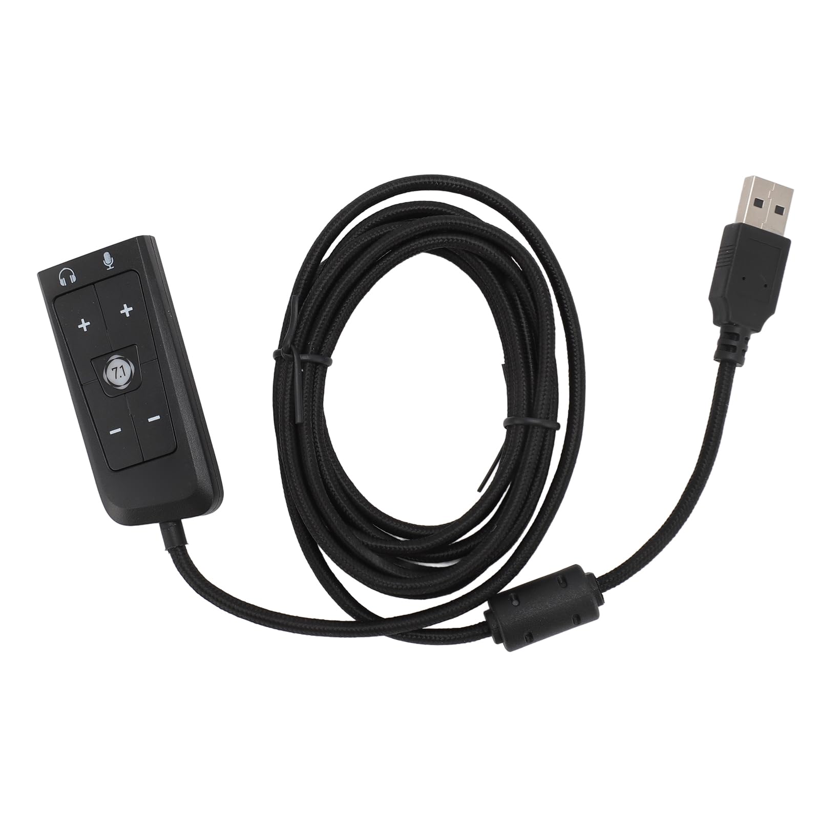 USB to 3.5mm Jack Sound Card Adapter with Headphone and Microphone Jack for Cloud II