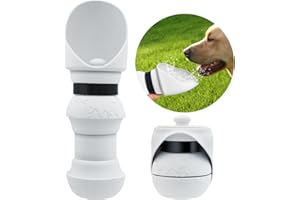 YG CULTURE 18 OZ Foldable Silicone Dog Water Bottle 500ML- Portable Outdoor Pet Hydration Solution, Leak-Proof, Easy to Carry, Perfect for Hiking, Travel, and Walking(Grey, 550ML)