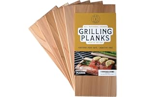 Old Mill Trading Co. Cedar Planks for Grilling Salmon and More - 5x11 6 Pack