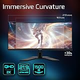 Gigabyte G34WQCP 34 inch Curved Gaming Monitor 3440x1440 180Hz 1ms view 7