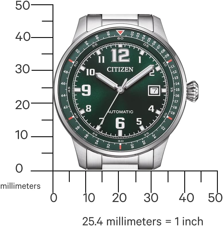 NJ0190 Orologio automatico da uomo con cinturino in acciaio inossidabile e data in diverse varianti, argento, Moderno