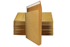 Tanshuqin 10.24" x 15.6" Expandable Envelopes Large Kraft Envelopes Catalog Envelopes for Home Office Business Storage and Or