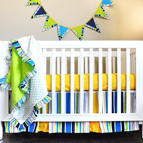 Pam Grace Creations 4 Piece Simple Bold Colors Crib Bedding Set
