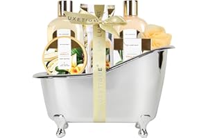 Gifts for Women, Spa Luxetique Spa Gift Baskets for Women, 8 Pcs Vanilla Bath Gift Sets, Vanilla Gift Baskets, Christmas Gifts