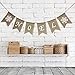 Noel Burlap Banner Merry Christmas Garland Bunting Mantel Fireplace Decoration