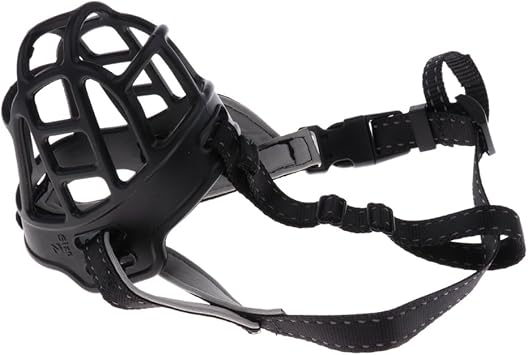 Amazon Joymerit シリコンバスケット犬の銃口調節可能なコットンストラップペットの犬の毛づくろいの樹皮のかみ傷 3 ブラック 3 Joymerit マズル 口輪 通販