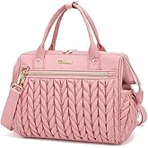 Small Diaper Bag, Medium Diaper Bag Tote, Convertible Backpack Tote Bag for Women Diaper Purse, Stylish Travel Baby Bag (Pink)