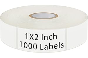 SXDMHYB 1000 Blank Removable Freezer Labels,Date Label 1x2 Inch Food Storage Stickers,Water Oil Resistant Easy Clean Leaves no Residue,for Kitchen,Restaurants,Markets,Food Containers,Jars