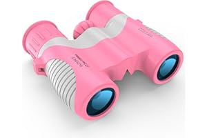 ZZSTAR Binoculars for Kids, 8x21 High Resolution Toy Binoculars Gift for 3-12 Years Boys Girls, Compact for Birdwatching, Tra