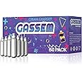Whipped Cream Chargers N2O Nitrous Oxide 8-Gram Cartridge for Whipped Cream Dispenser, 50 Pack