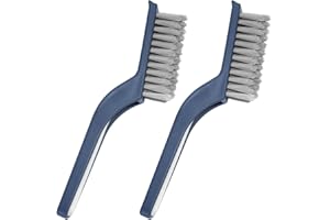 COIYINGJAUNEI Stiff Bristle Brush - Hard Bristle Crevice Cleaning Brush Tools for Household, Kitchen, Bathroom, Window, Toilet, Corners, Multi Purpose Hard Bristle Brushes for Deep Cleaning Gap(2 pcs)