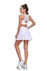 Kids Tennis Pleated Skirts White Mini School