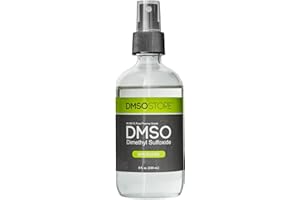DMSOSTORE DMSO 8 oz. Liquid in a Sterile Glass Spray Bottle, Pure 99.995% Pharma Grade, Non-Diluted, Low Odor, Dimethyl Sulfoxide Made by DMSO Store