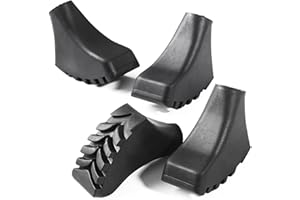 Trekking Pole Tips Hiking Pole Replacement Rubber Caps for Walking Sticks 11mm Hole Diameter Fits Most Standard Hiking Sticks