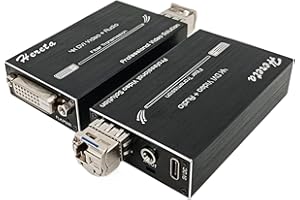 Mini DVI Video Extender 1080P HD DVI Optical Transceiver Extension of Distances Up to 20km Over Single-Mode DVI to Fiber Conv