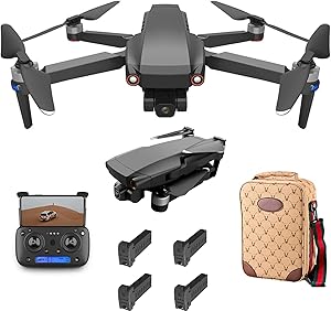 Lailuaxoa Foldable GPS Drone with Camera 8K for Beginners, Mini Drone with Smart Selfie/Brushless Motor/Smart Return to Home/Follow Me/5G WiFi Transmission